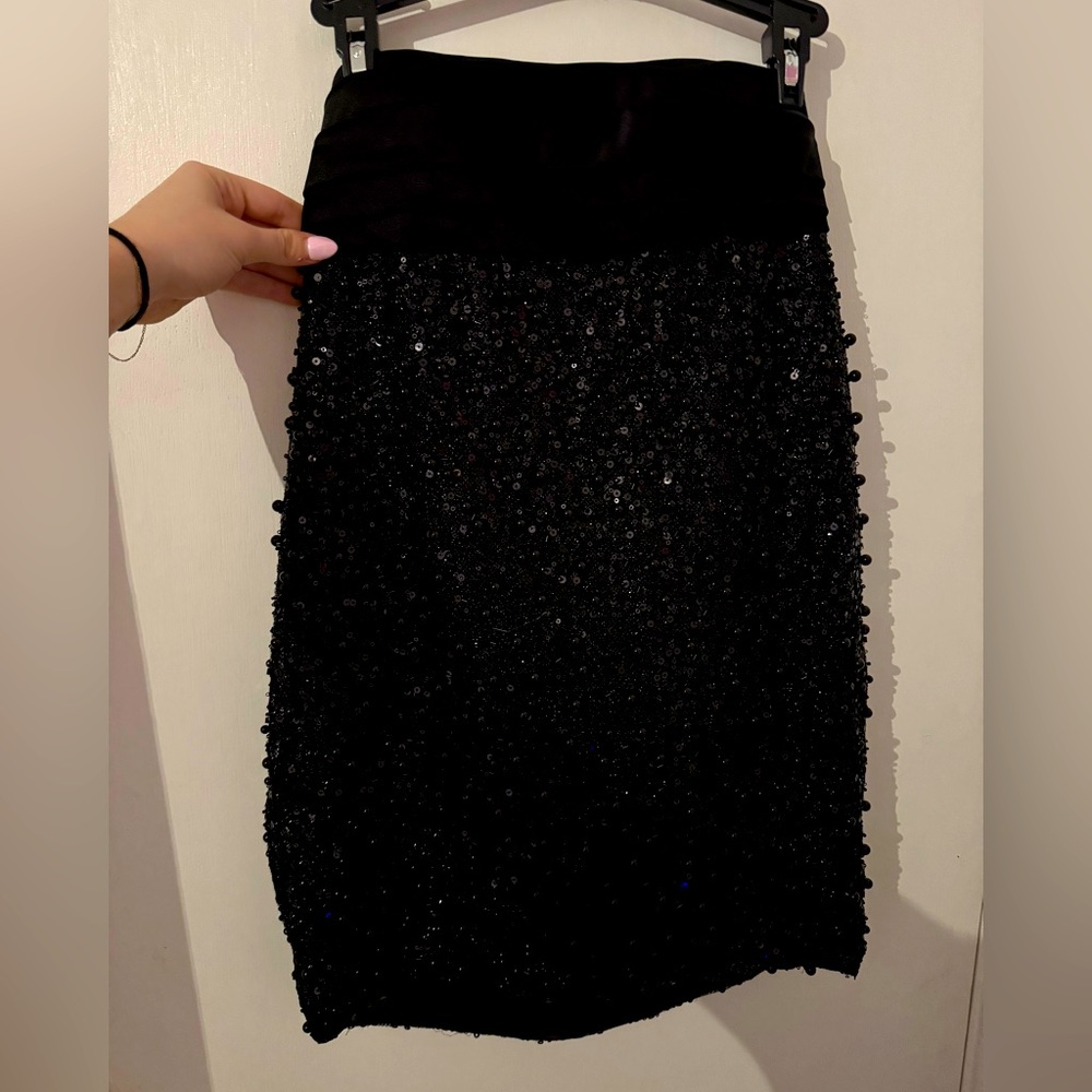 Black mini dress